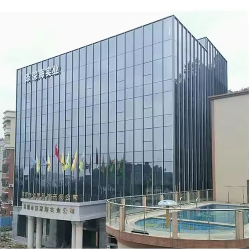 Aluminum Glass Building Facade System Aluminium Frame Double Glazed Curtain Wall by Design Supply