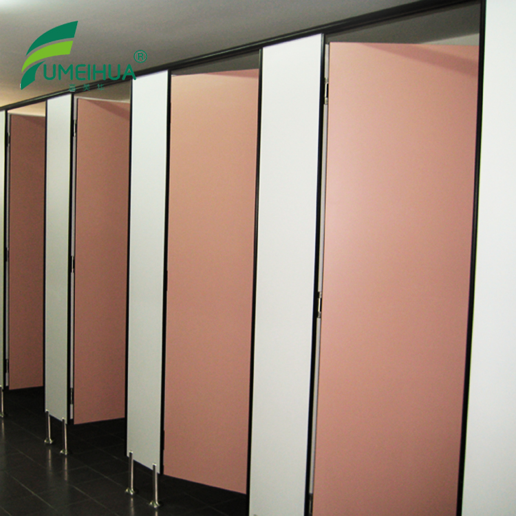 High Quality No Bend Public Toilet Partition with Compact HPL Material