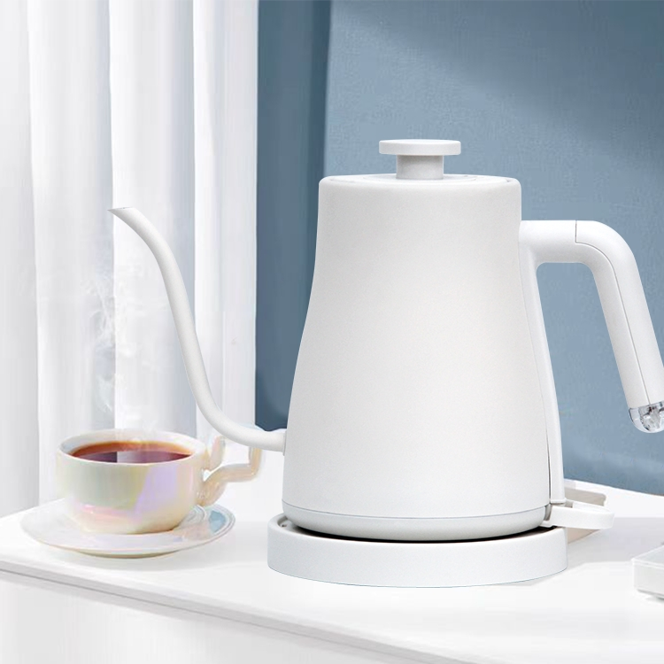 Yuekon Gooseneck Kettle Electric Hand Brewed Pot Stainless Steel 1 Liter Electric Tea Kettle with Long Spout Coffee Kettle