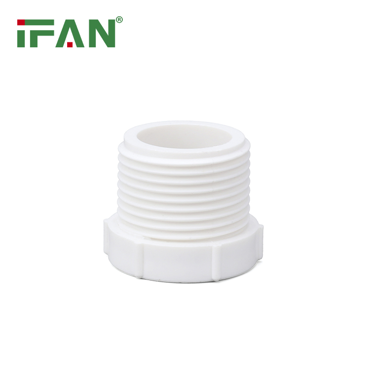 Ifanplus Easily Installation Water Supply BS 3505 UPVC Pipe Fitting 3/4"-3" Equal Bush White Plastic UPVC Fitting