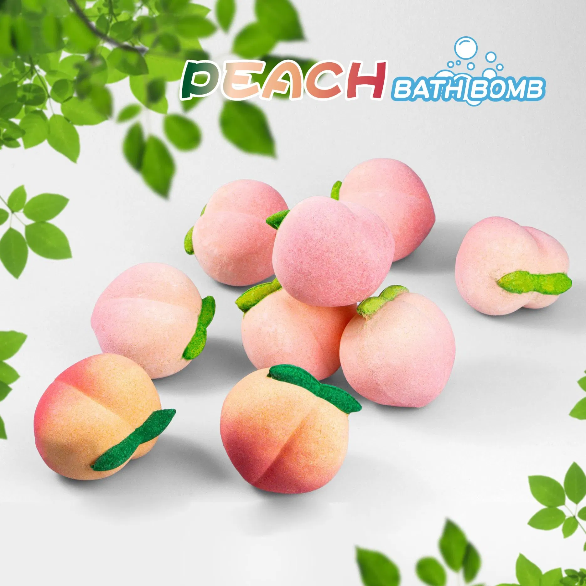 Soft and Smooth Peach Bath Bomb for All Skin Types
