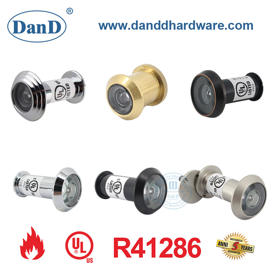 UL Listed Fire Rated Hotel Room Hidden Door Viewer Hardware Manufacturer