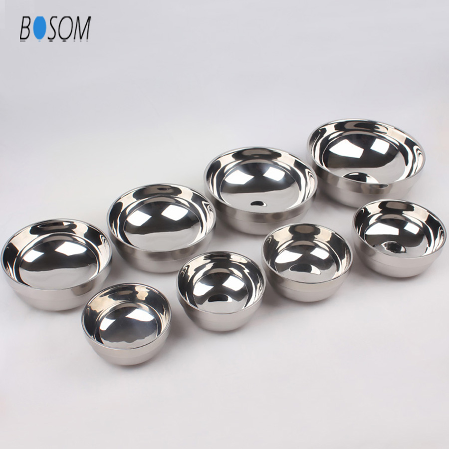304 Stainless Steel Bowl Kitchenware Decorative Belly Shape Bowl for Meal