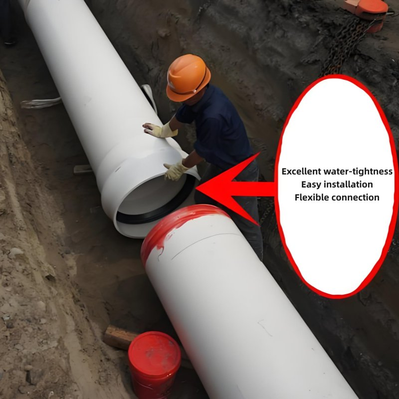 Large Diameter ASTM Plastic PVC Pipe 1200mm for Public Works Pumping Water and Highway Drainage with NSF Certification