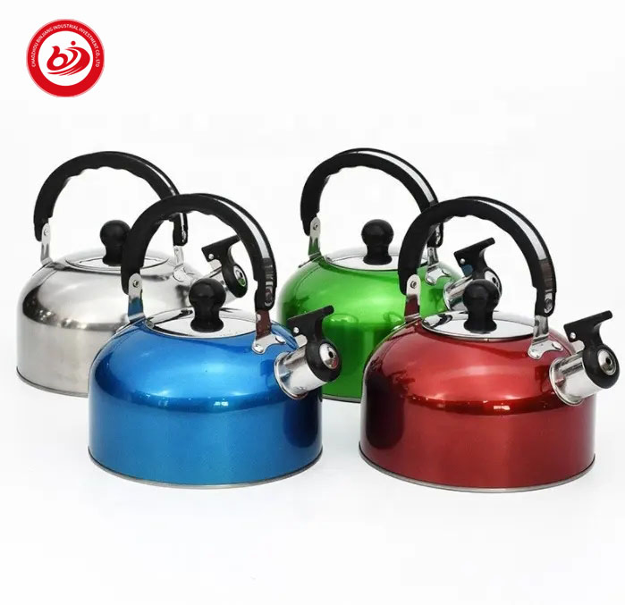 Electric Vacuum Tea Set Stainless Steel Whistling Water Kettles for Boiling Water House Hold