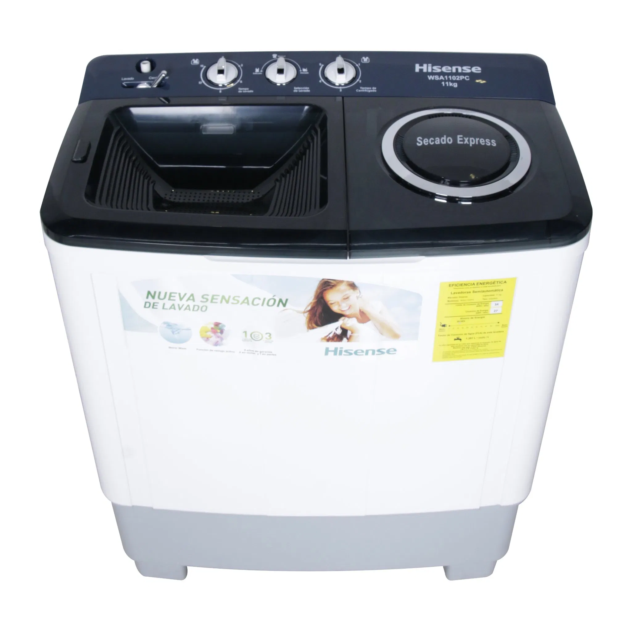 Wholesale 8kg Twin Tub Top Loading Transparent Cover Semi Automatic Washing Machine Washer and Dryer