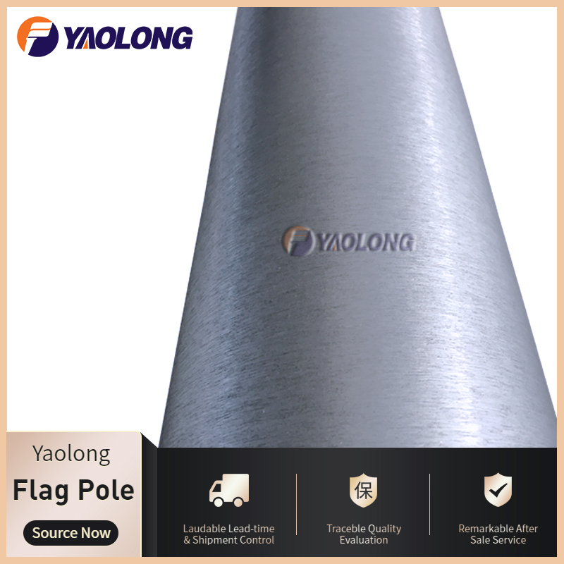 Easy Mounted Stainless Steel Flag Pole with 360 Degree Rotating No Tangle Finial