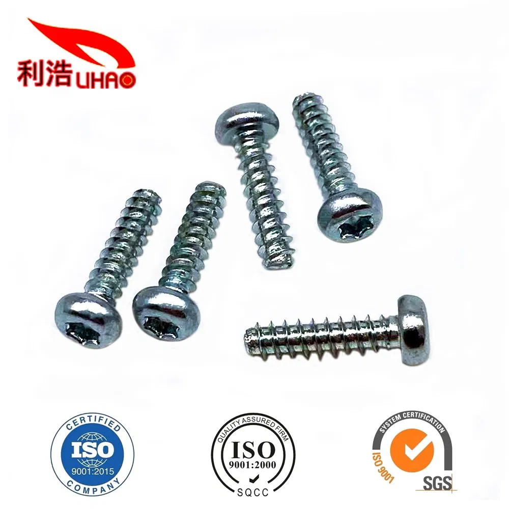 Factory Wholesales Price Metal Zinc-Plated Carbon Steel Trox Pan Head Screw