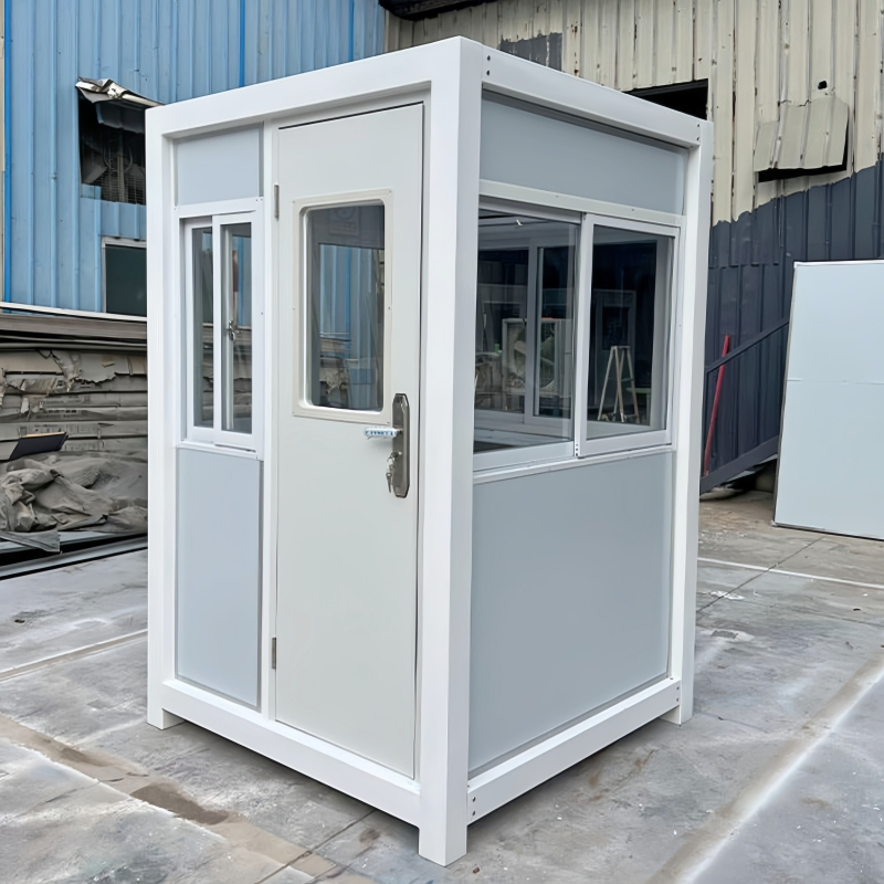 Outdoor Steel Structure Portable Mobile Sandwich Panel Security Guard Booth for Sentry Kiosk House