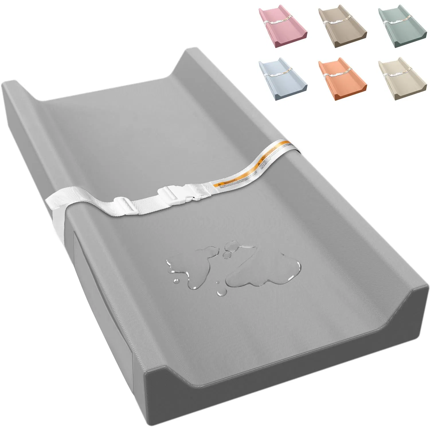 Leather Waterproof & Wipeable Soft Diaper Changing Mat 31 X 16 Inch