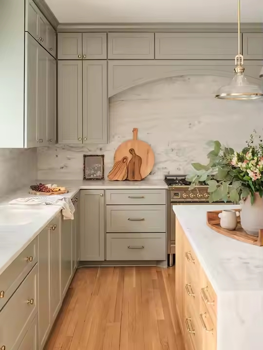 Customizable Solid Wood Kitchen Cabinet with Built-in Wine Rack for Home Bar