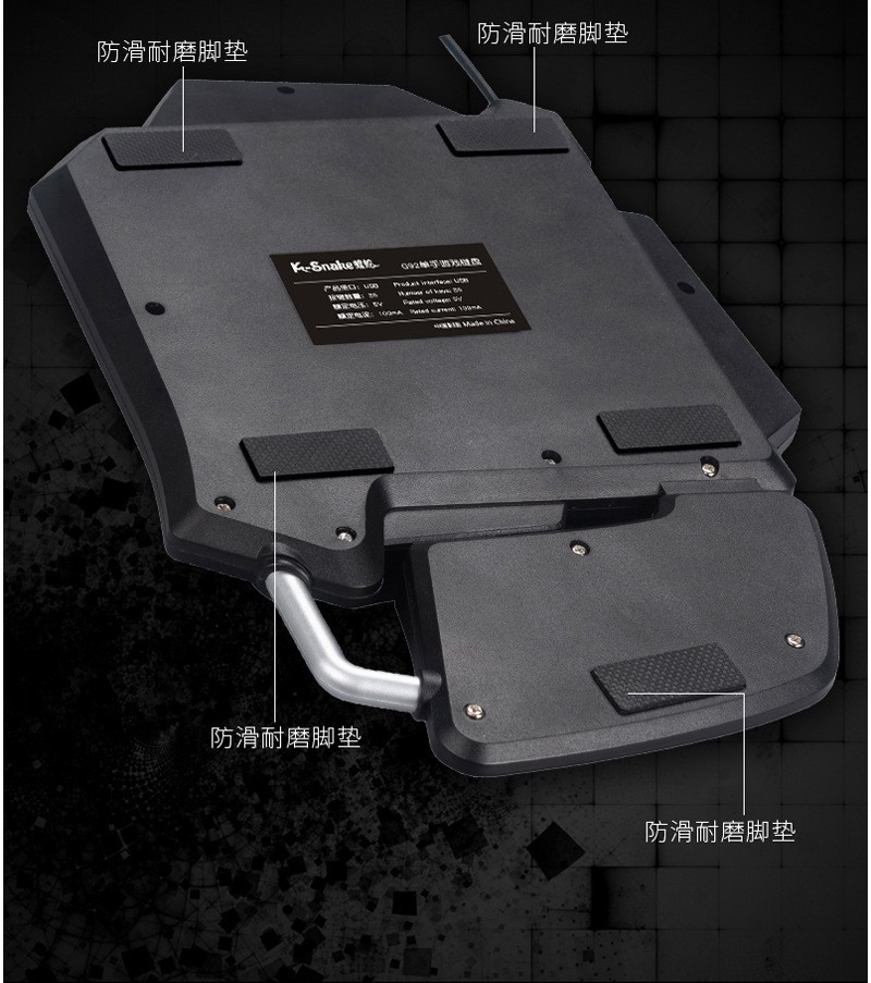 Single Hand Gaming Metal Keyboard Backlit Game Keypad for Pubg Mobile Games