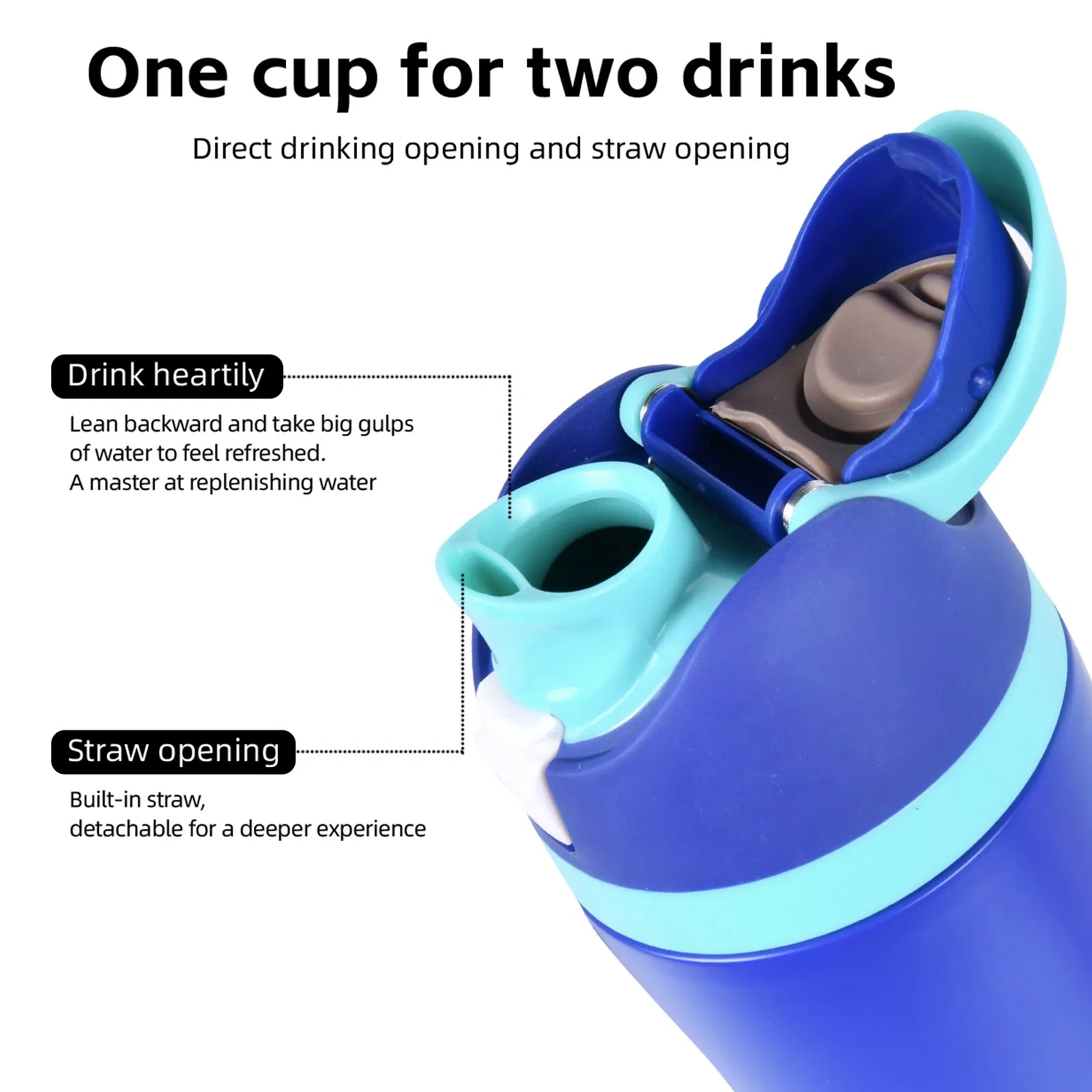 Термокружка 19oz с вакуумной изоляцией и крышкой One-Touch