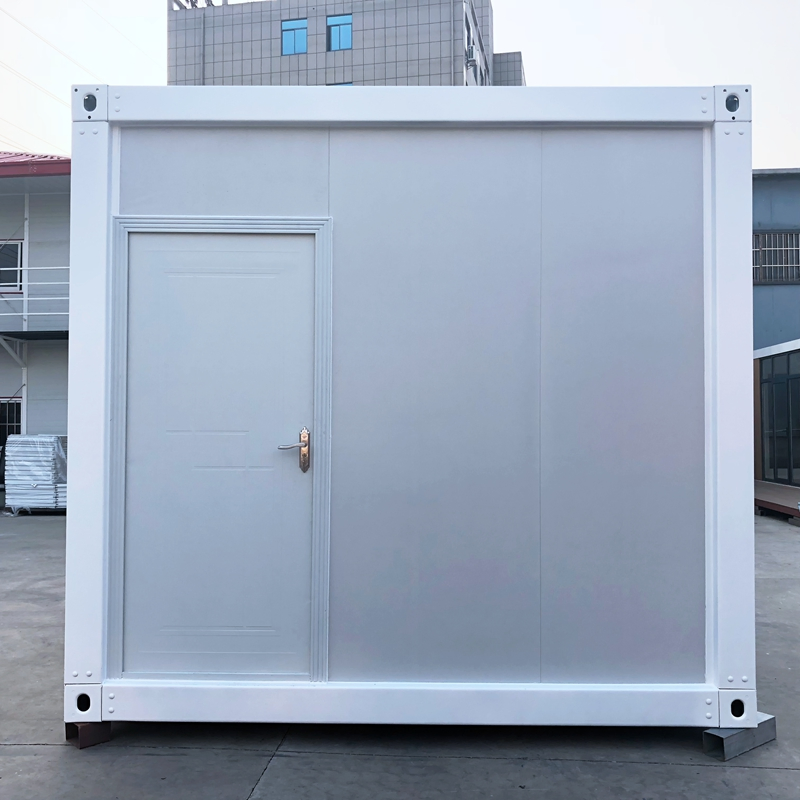Low Cost Steel Modular Buildings Flat Pack Shipping Prefabricated Container House with Roller Shutter Door