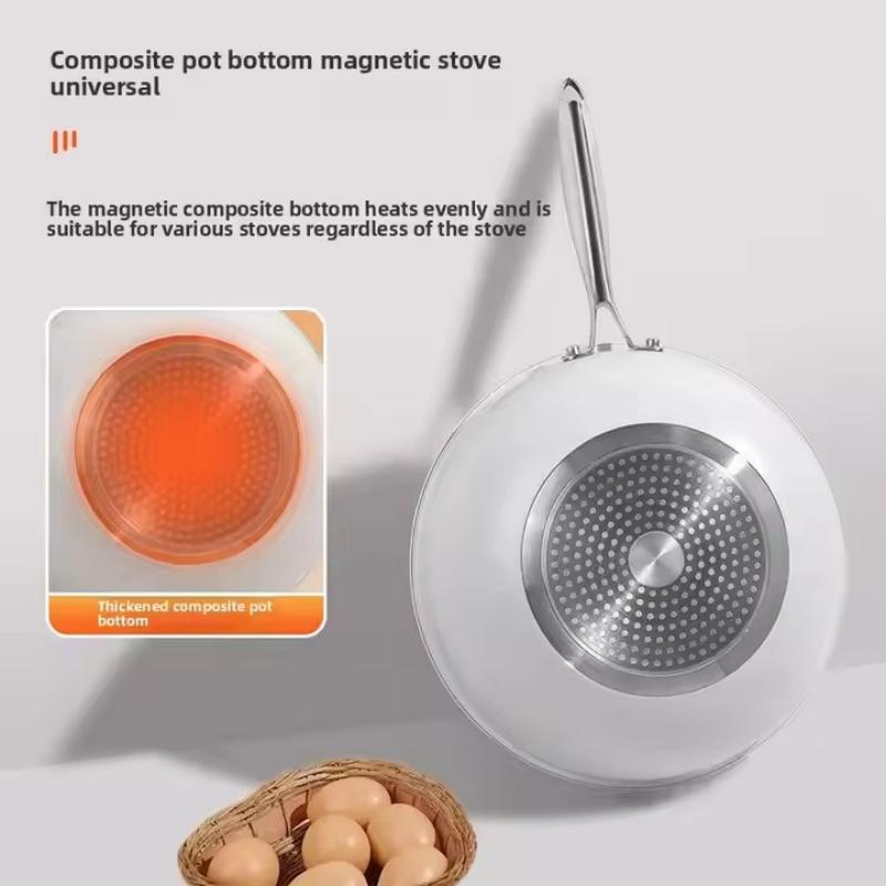 Chinese Manufacturer 316 Stainless Steel Without Coating with Honeycomb Pattern Ultralight Wok