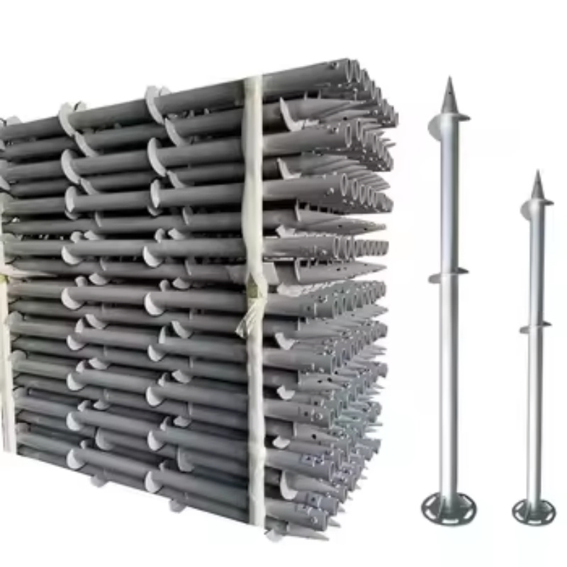 HDG Solar Energy Ground Screw System Helical Piles Anchors Pile Screw Pier