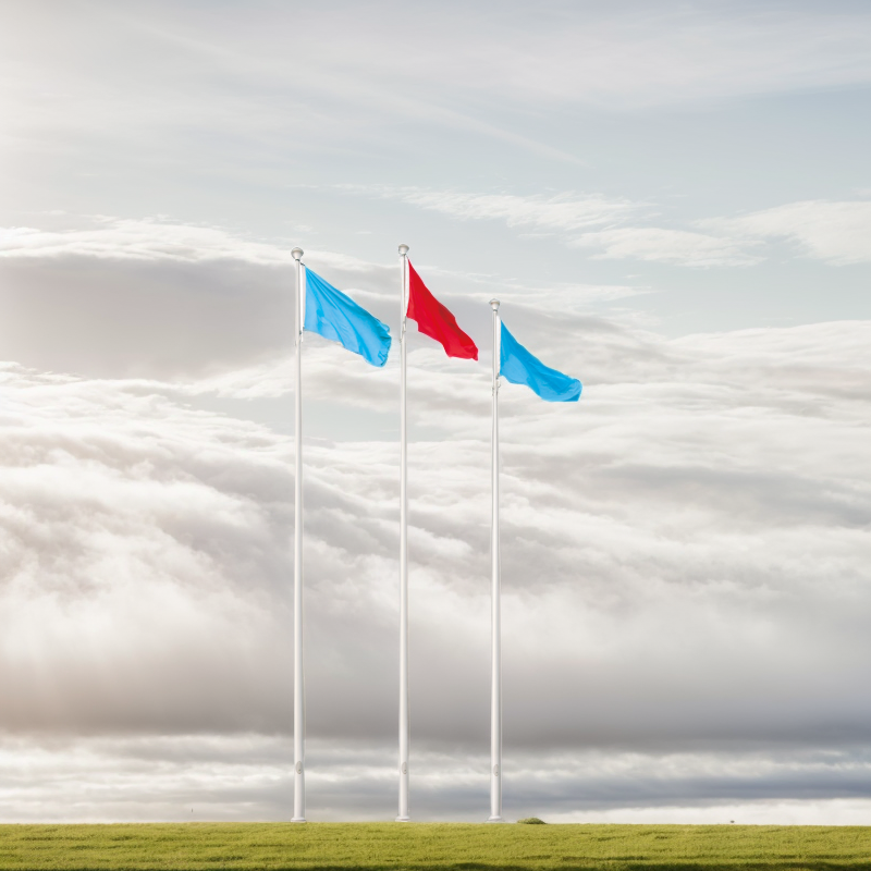 Tapered Aluminum Flag Mast with Powder Coating
