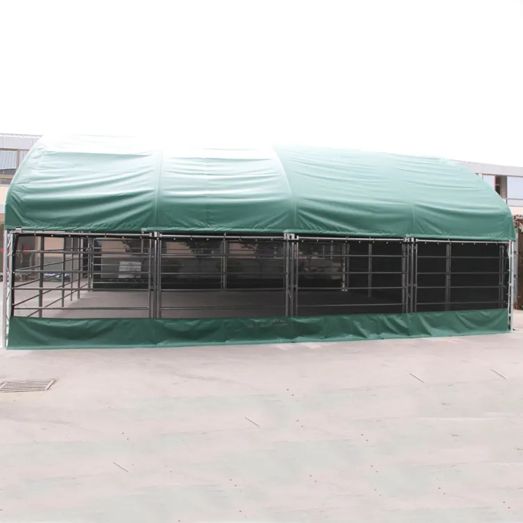 New 4mx4m Animal Shelter Livestock Cattle Tent PVC Fabric Canvas Agriculture Portable Animal Livestock Tent Horse Shelter