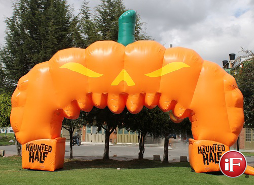 2023 New Giant Inflatable Halloween Pumpkin Arch Entrance for Sale