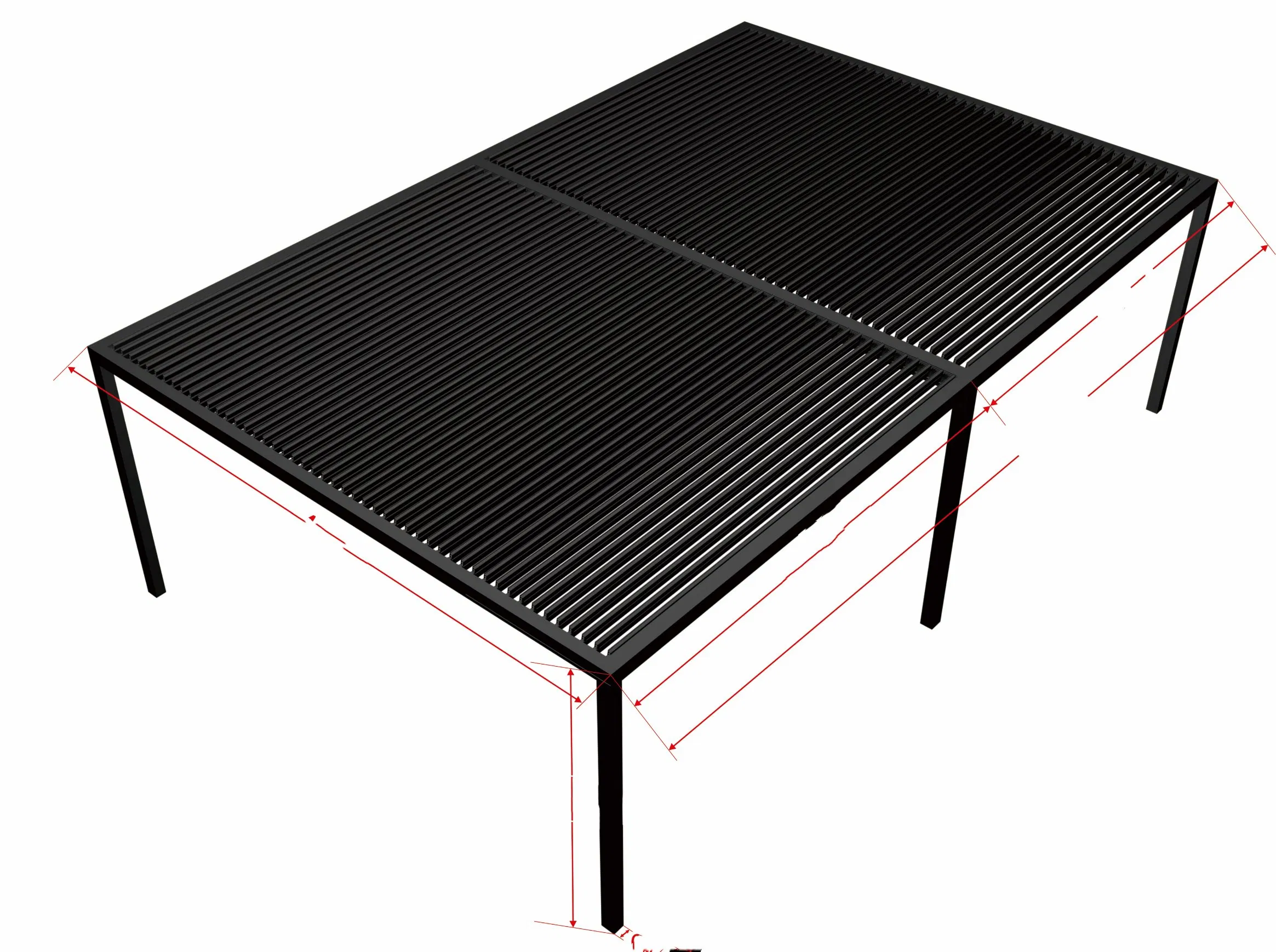 Waterproof Roof Gazebo Sunshade Customizable Outdoor Aluminum Luxury Pavilion