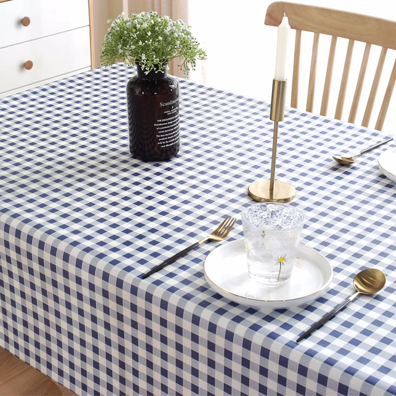 OEM Factory PVC PEVA Waterproof Printed Fabric Backing Camping Tablecloth