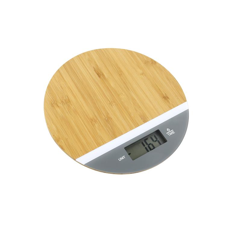 Кухонные весы электронные 5кг, бамбук, LCD дисплей