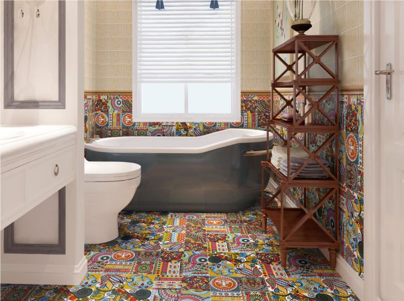 Exquisite Handmade Porcelain Tile Moroccan Encaustic Ceramic Flooring Tiles for Wall and Floor Decoration