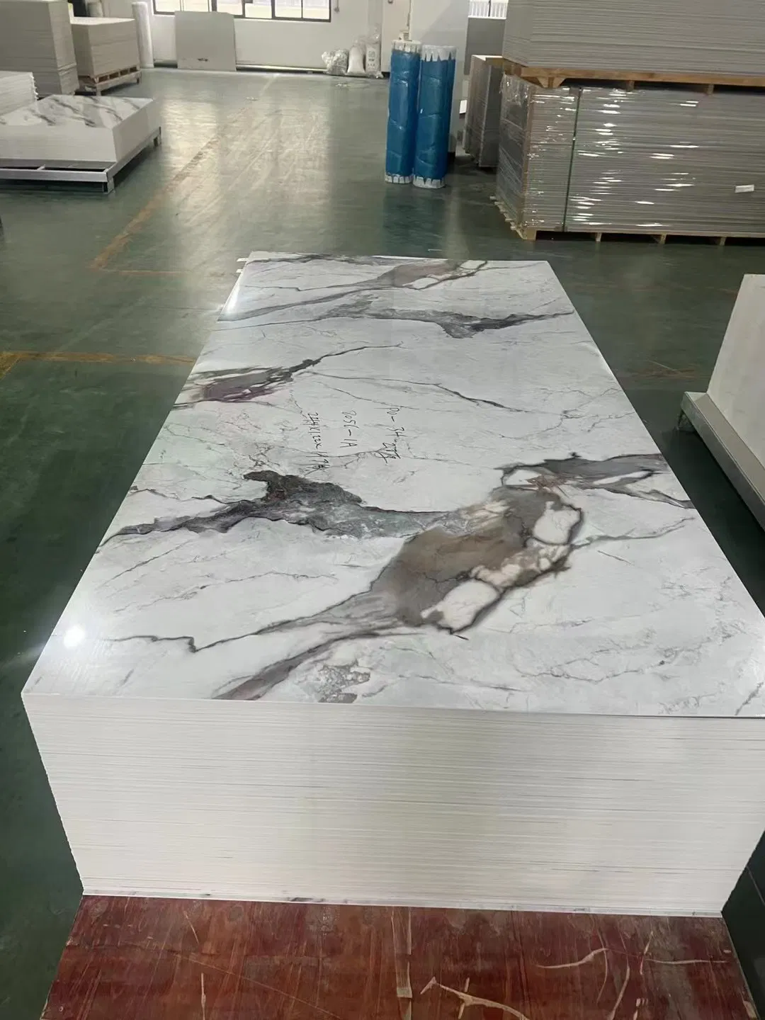 Hot Sale PVC Marble Sheet, Stone Plastic Composite Marble Wall Panel Board