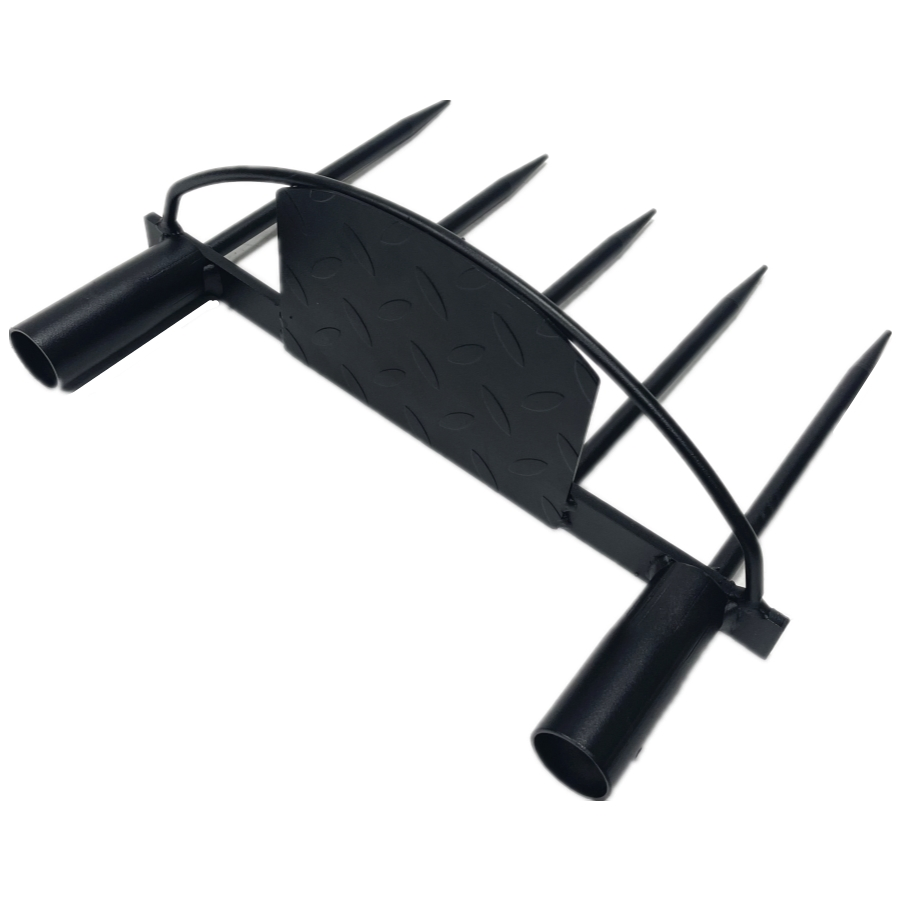 Garden Heavy Duty Rake Replacement Metal Steel Rake Head Only Without Handle-Powder Coated Black