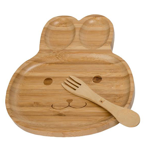 Healthy Eco-Friendly Round Shaped Bamboo Dinner Plates, Bamboo Tray Dinnerware