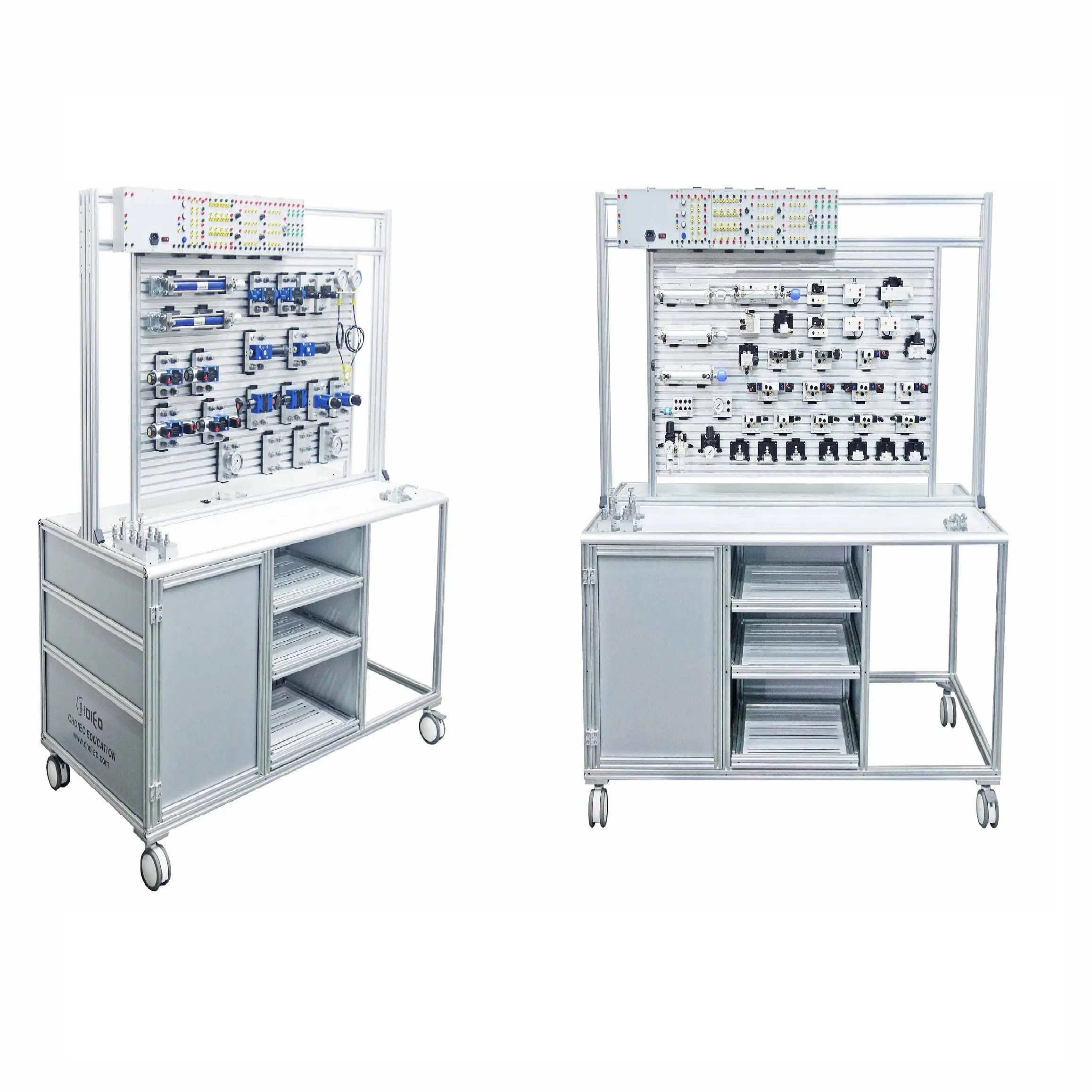 Electro Hydraulics and Electro Pneumatics Double-Sided Trainer for School Training Equipment