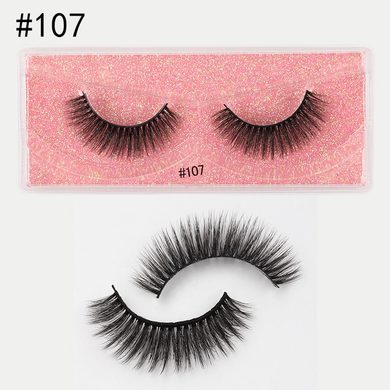 Private label False Eyelashes 3D Curly Synthetic Lashes