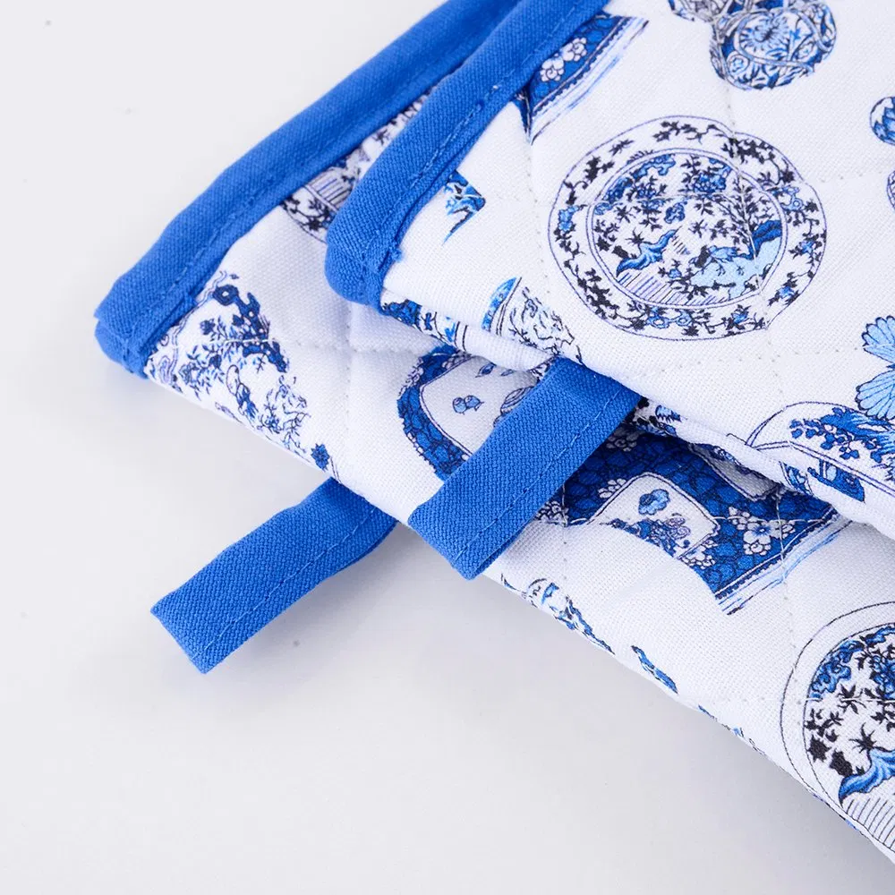 Cotton Oven Mitt for Heat-Resistant Cotton Kitchen in Chinese Factories
