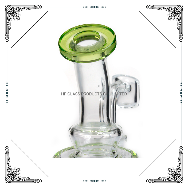 6.5 Inches Recycler DAB Oil Rig Honeycomb Perc Glass Pipe 14mm Quartz Banger Glass Smoking Pipe Heady Hookah Wholesale Factory Glass Smoking Water Pipe