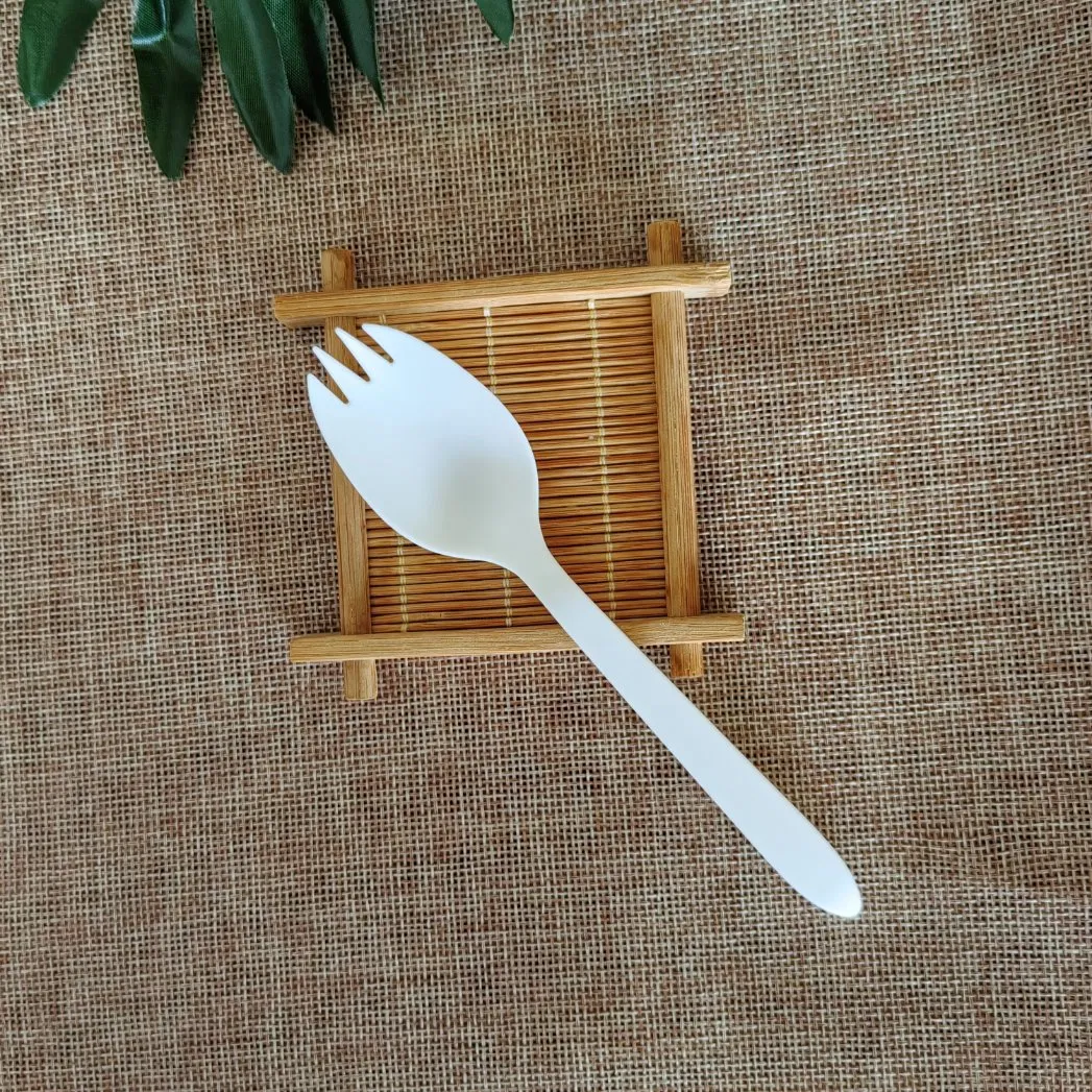 Top Quality Disposable Utensils Eco Friendly Biodegradable Cutlery Knife Fork Spoon in One Spork