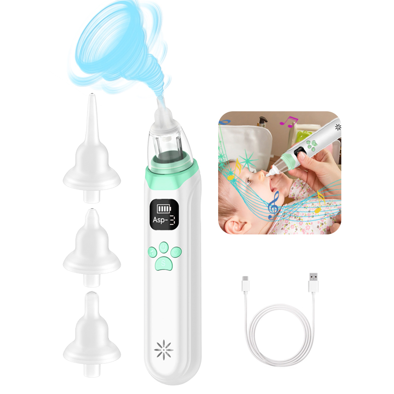 2025 Top-Rated Electric Baby Nasal Aspirator Waterproof Electric Nasal Aspirator with Soft Music