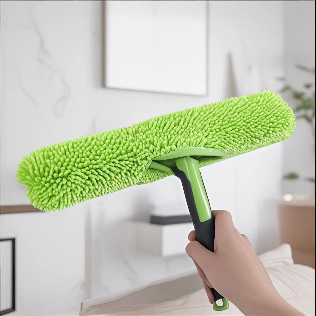 Window Scraper 2 in 1 Car Washing Window Cleaning Tool Microfiber Washing Equipment Scraper Cleaner