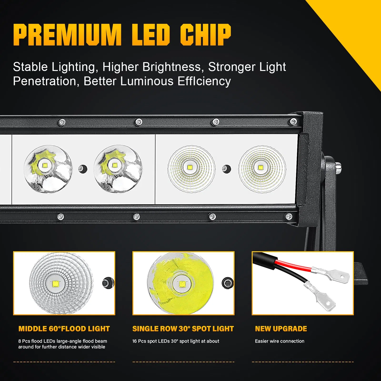 Ford Raptor Offroad General LED Light Bar 48" 120W