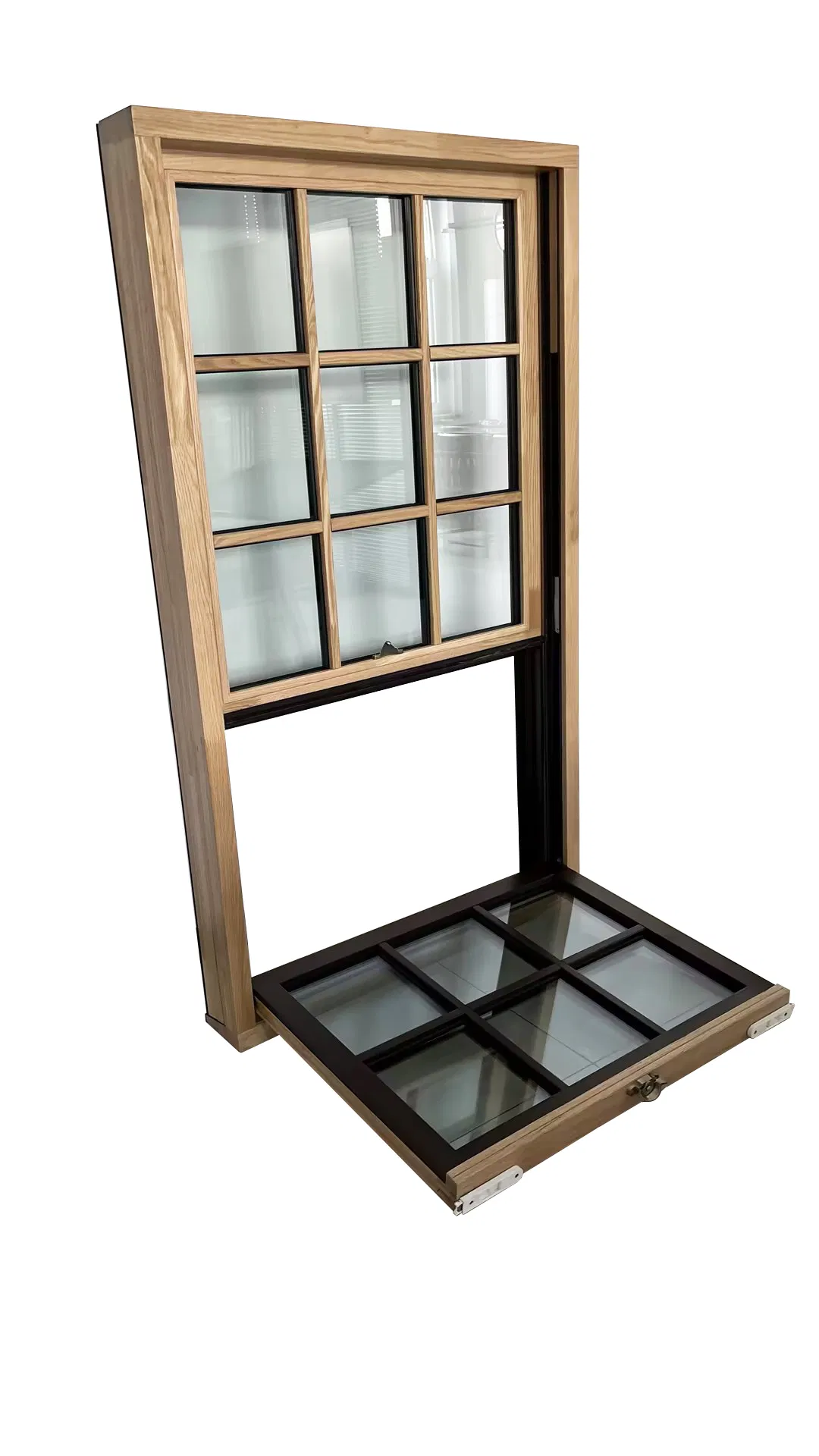 Low Formaldehyde Aluminum Clad Wood Hung Window - UV-Resistant