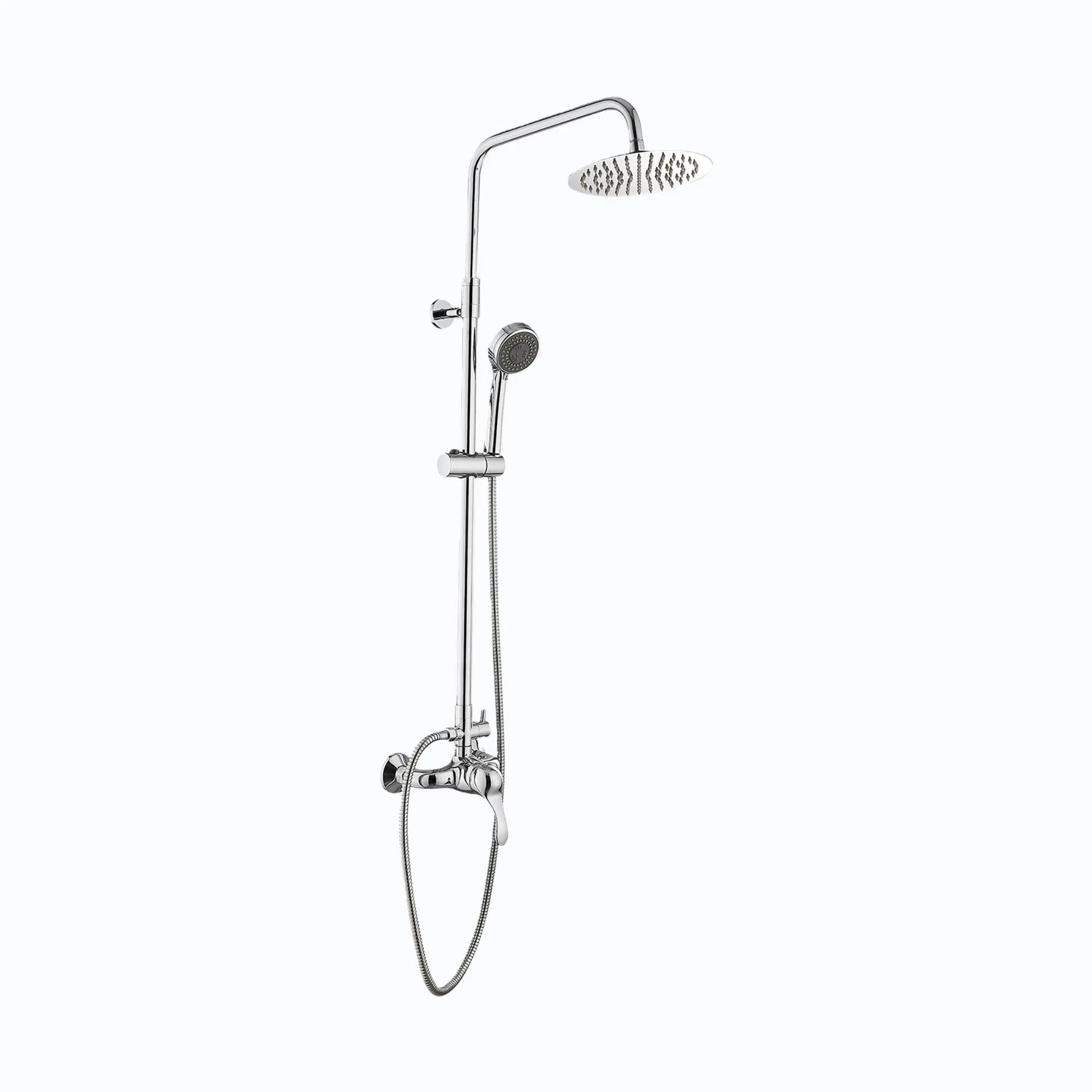 High Pressure Rain Shower Faucet Set Classic Style with Adjustable Shower Head Faucet System