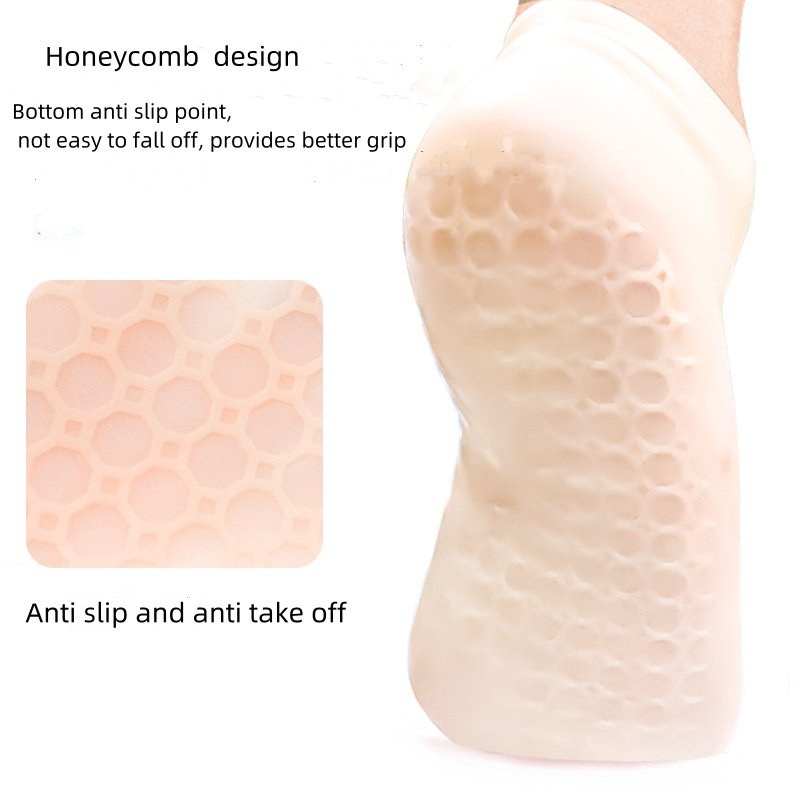 Silicone Moisturizing Socks Soften Dry Feet, Rough Skin, Anti-Skid Aloe Socks Are Suitable for Dry Feet, Women Soften Calluses, SPA Silicone Socks