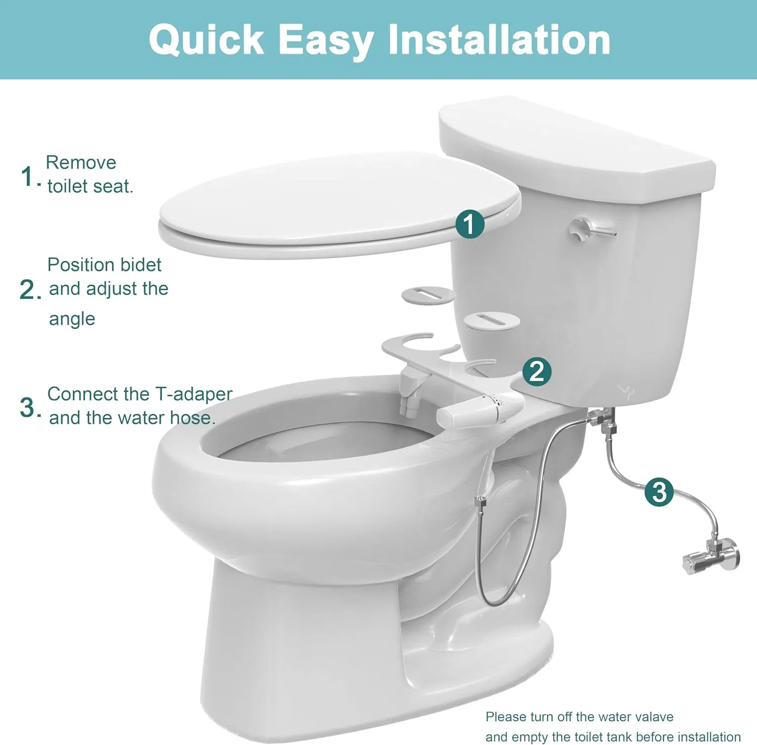 Easy Installation Ceramic White Smart Toilet Lid Finish Suitable for Women's Cleaning