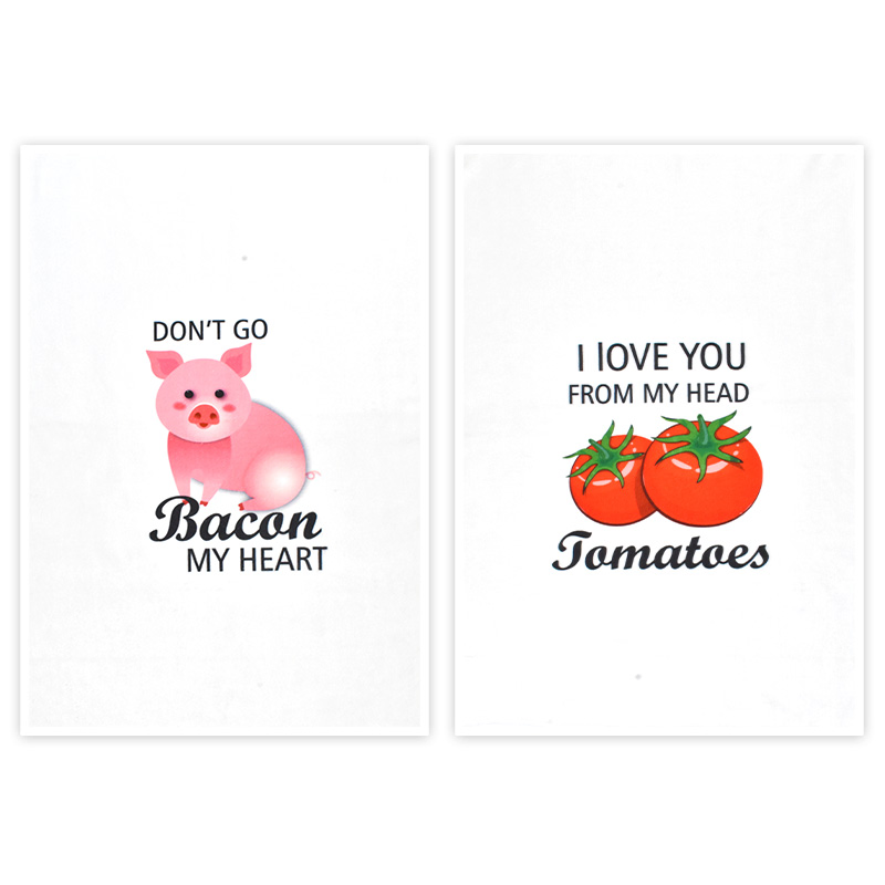Personalized Recycled Waffle Weave Tea Towel Super Absorbent Kitchen Towel Custom Printing