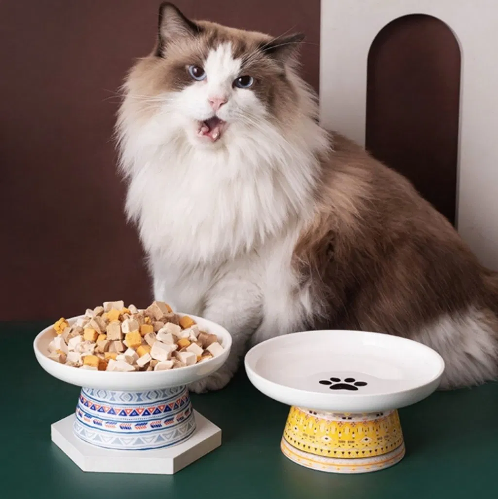 Non-Slip Large Capacity High Quality Elevated Ceramic Pet Bowl Dog Bowl Cat Bowl