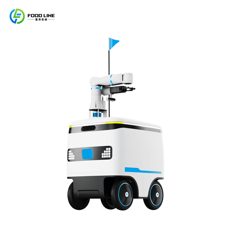 All-Round Contactless Fast Obstacle-Avoiding Mobile Autonomous Delivery Food Robot
