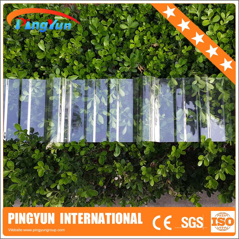 Corrugated PC Board Polycarbonate Hollow Roof Panel for Greenhouse Skylights in Roof Building Materials