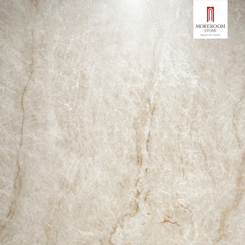 Artificial Marble Porcelain Slab Taj Mahal Marble for Dining Table Top Replacement