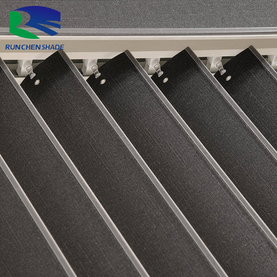 Wholesale Motorized Windproof Waterproof Vertical Curtains Shade Shutters Outdoor Roller Motorized Blinds