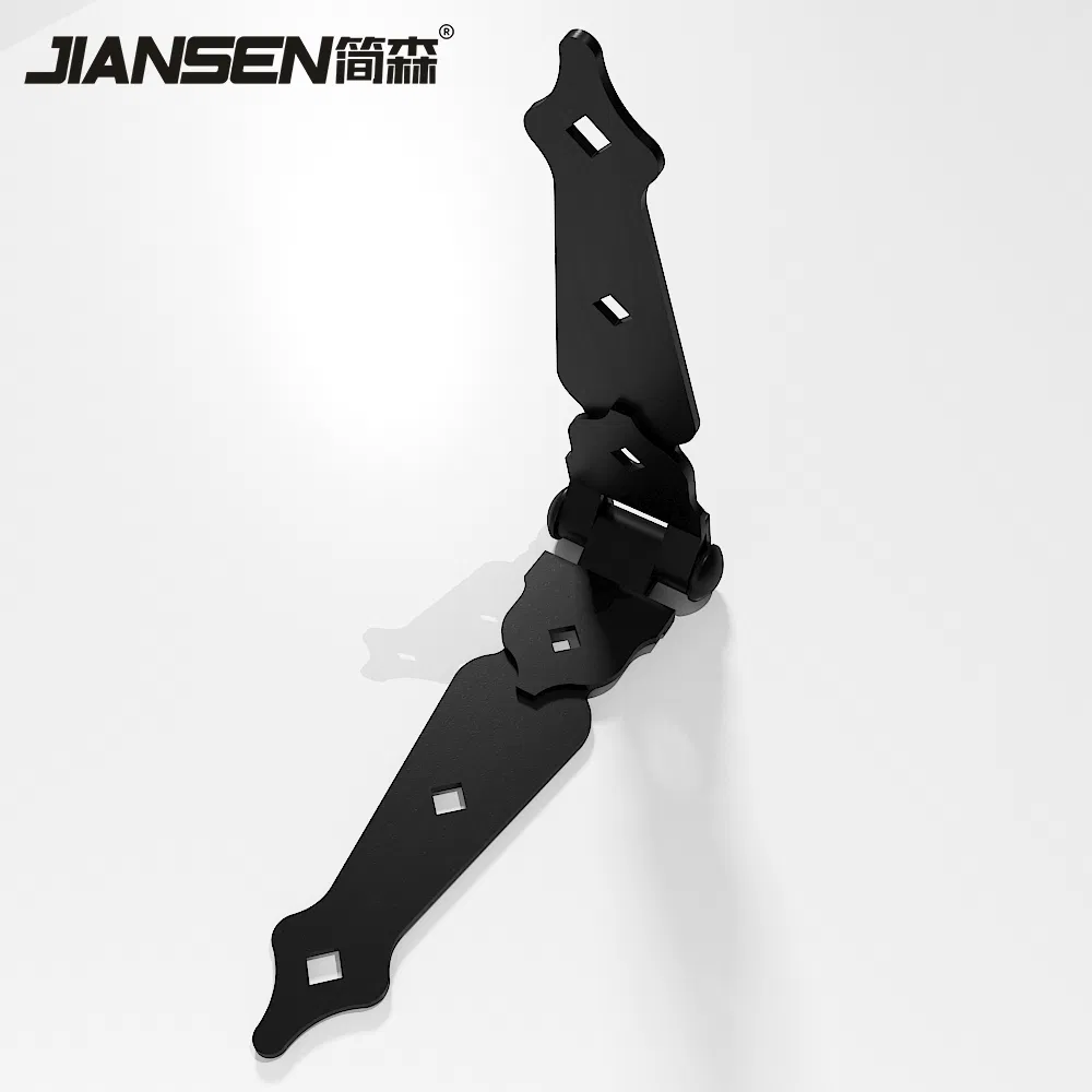 One Pair Black Garden Fence Hinge