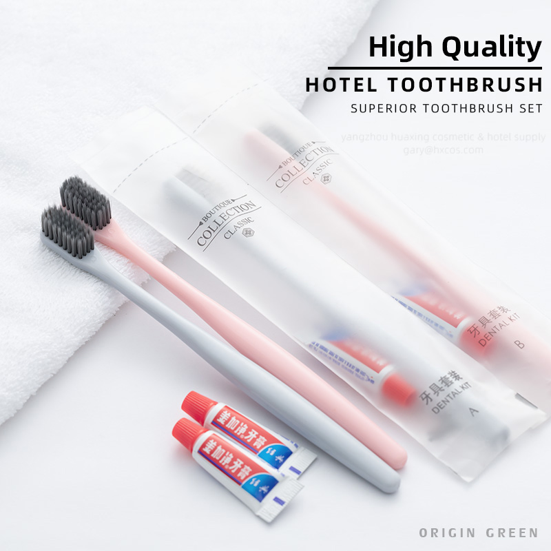 OEM Hotel Toothbrush Set with Toothpaste Support Private Design